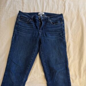 PAIGE Women's Dark Blue Skinny Jeans